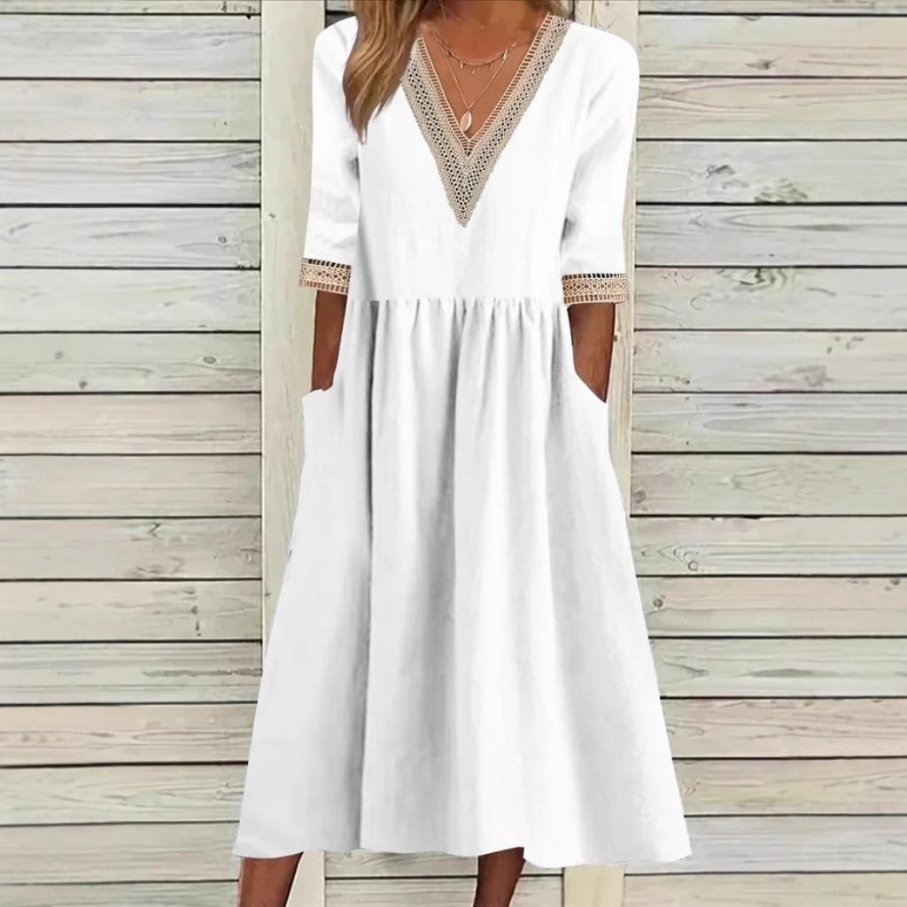 Aleda™ | Collar Mid-Length Dress