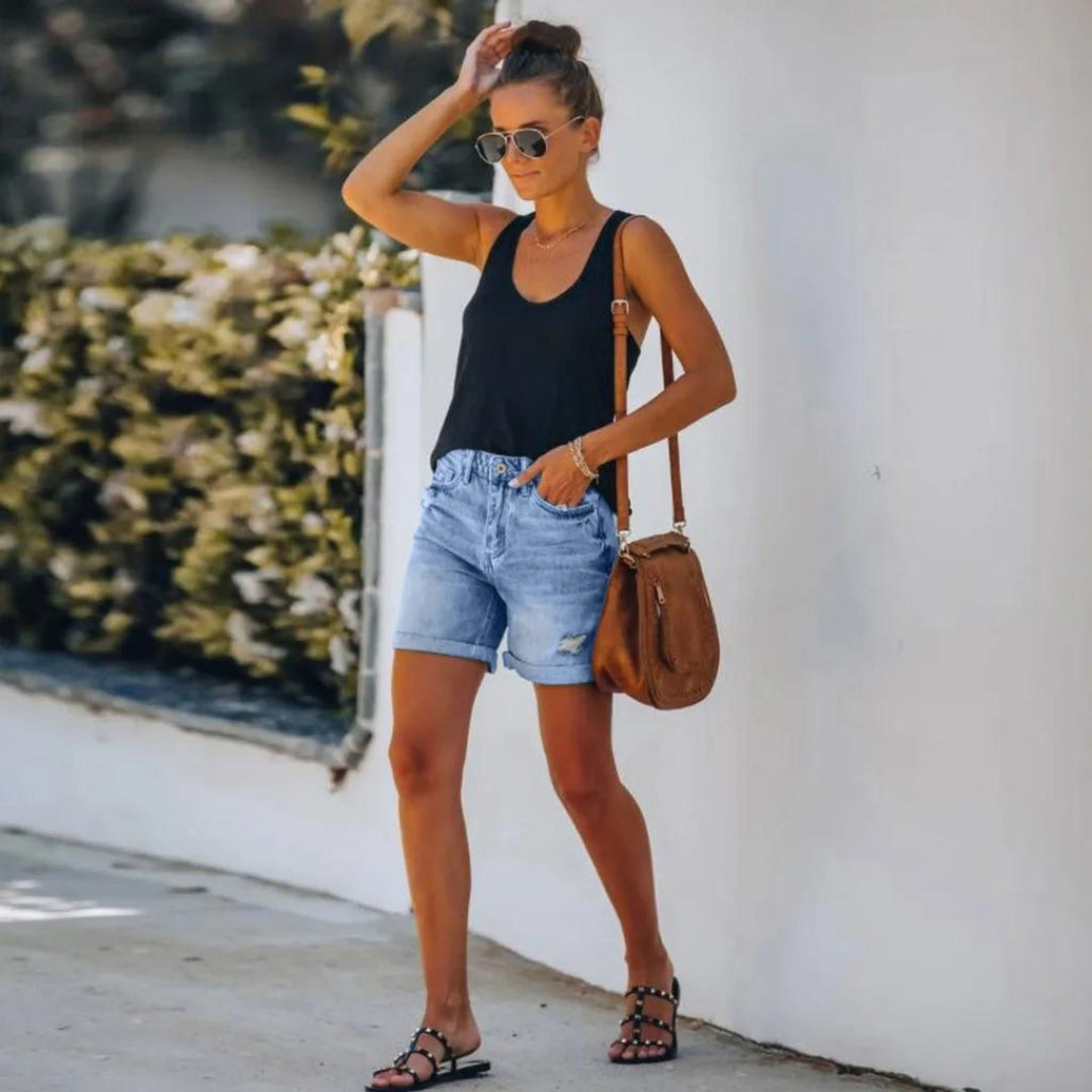 Adele™ | Ladies Shorts - High Waist
