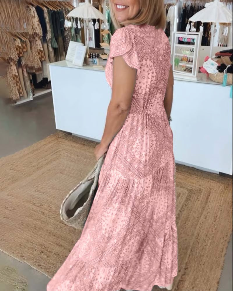 Charlotte™ | Elegant V-Neck Dress