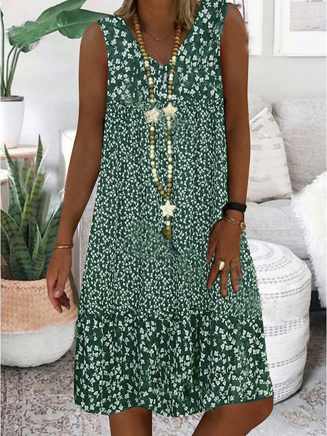 Acacia™ | Sleeveless Floral V-Neck Dress