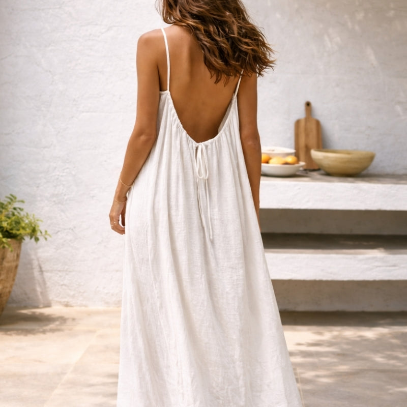 Lyra | Women's Backless Maxi Dress Spaghetti Strap Casual Summer Dress