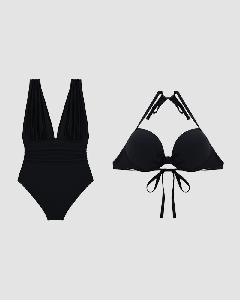Michelle | Luxury Shaping Swimsuit with Deep V-Neck