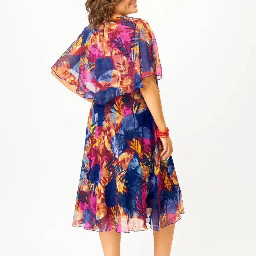 Ayala | Comfortable belly coverage chiffon dress