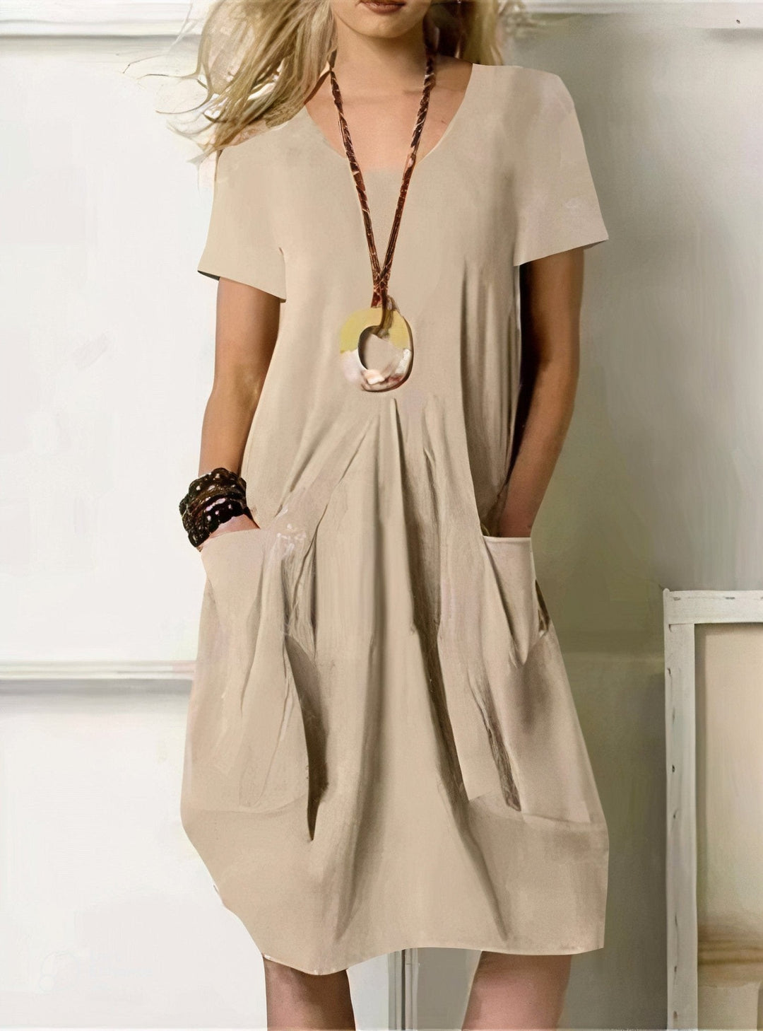 Kwani | Pure Cotton Casual Flow Dress