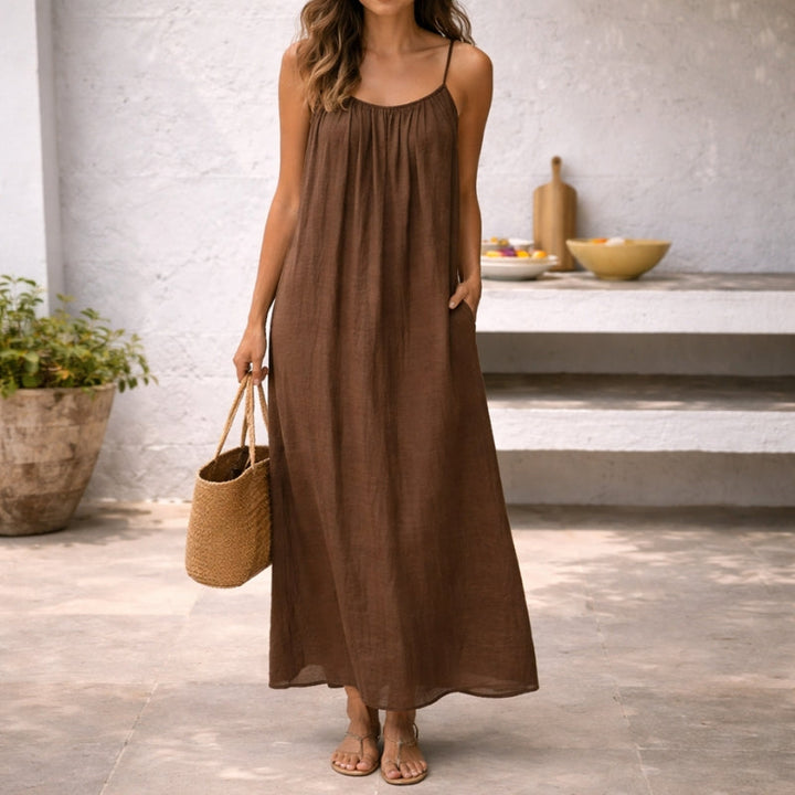 Lyra | Women's Backless Maxi Dress Spaghetti Strap Casual Summer Dress