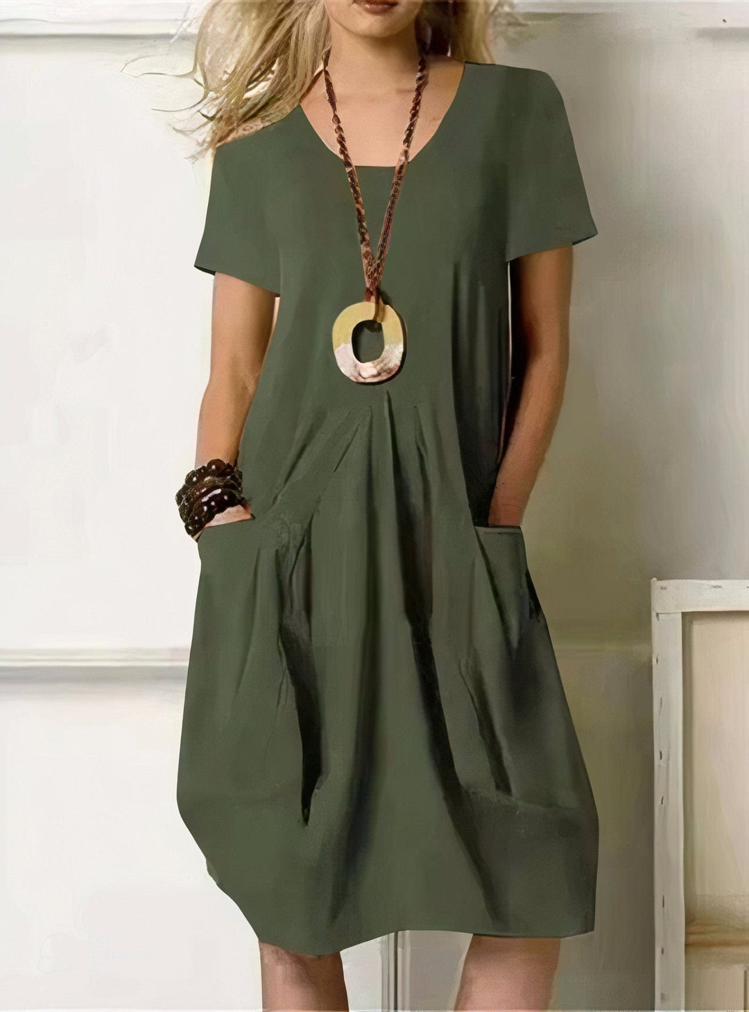 Kwani | Pure Cotton Casual Flow Dress