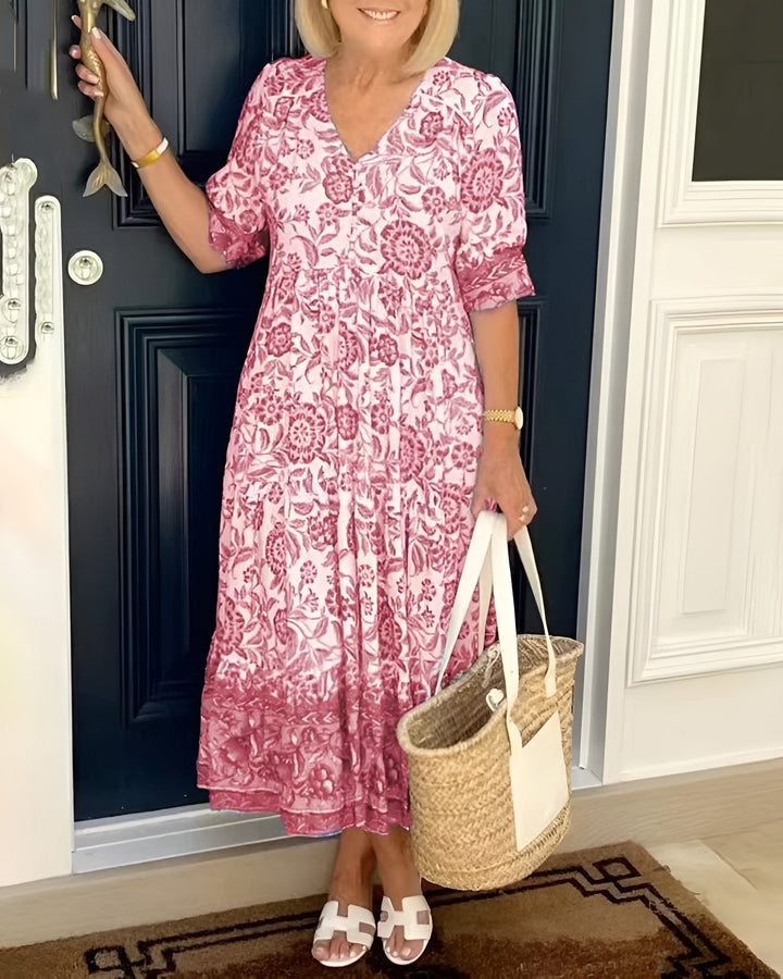 Evelyne | Elegant Floral Dress