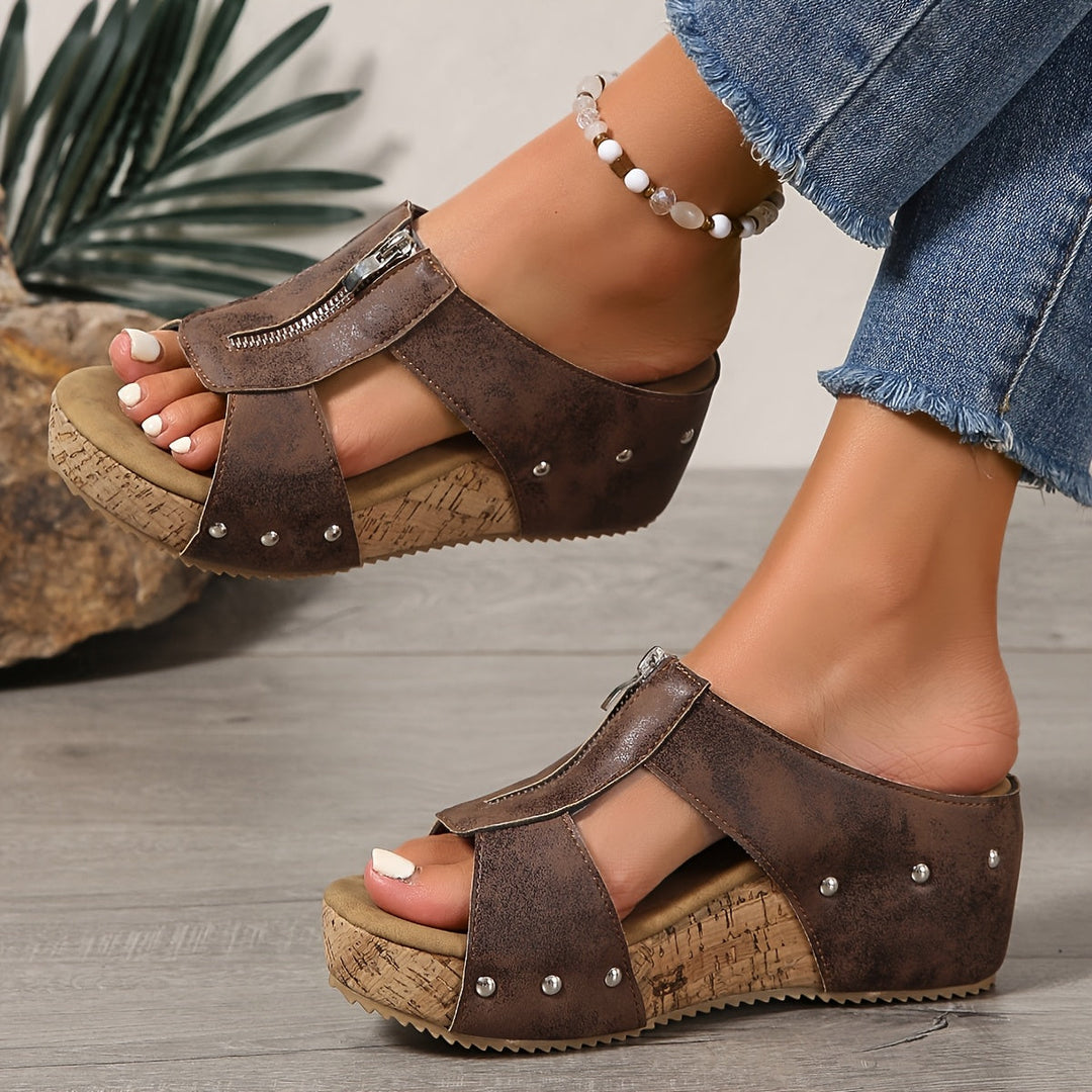 Sunshine | Vintage Style Women's Platform Sandals