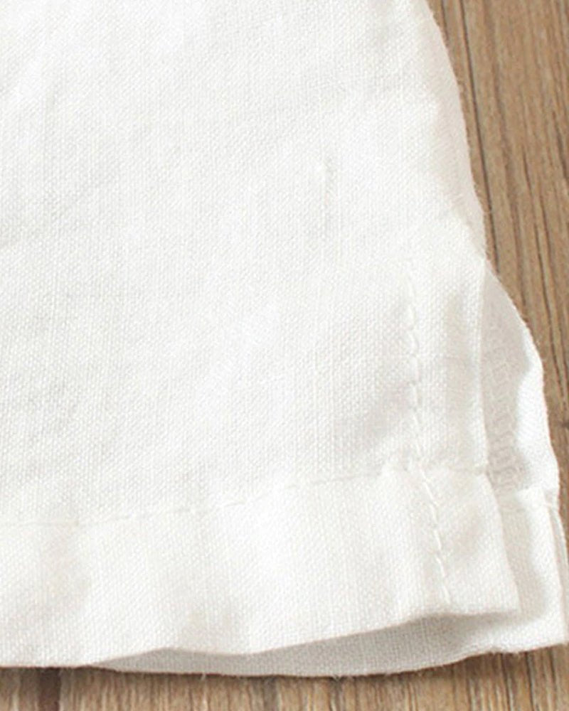 Hana | Women's Linen Button Front Short Sleeve Top Relaxed Fit