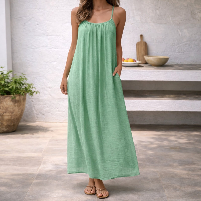 Lyra | Women's Backless Maxi Dress Spaghetti Strap Casual Summer Dress