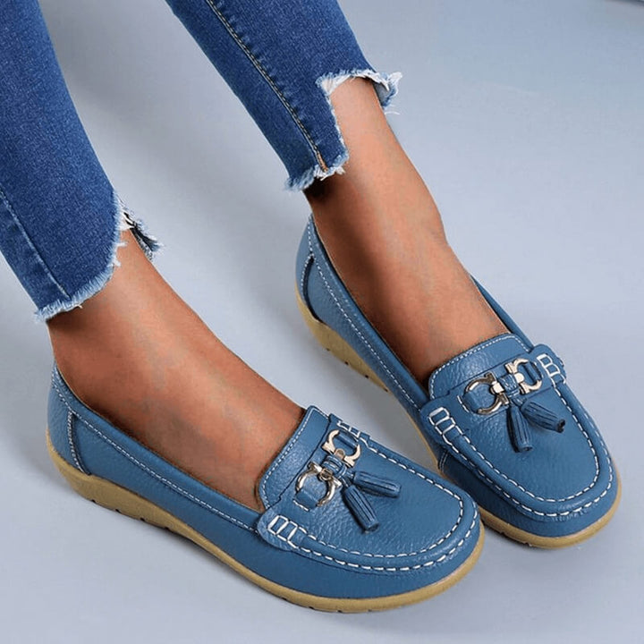 Cleo | Women's Slip-On Loafers with Tassel Detail