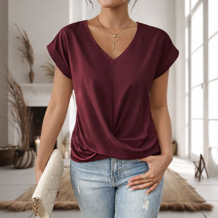 Elle™ | Casual Sweetheart Neck T-Shirt