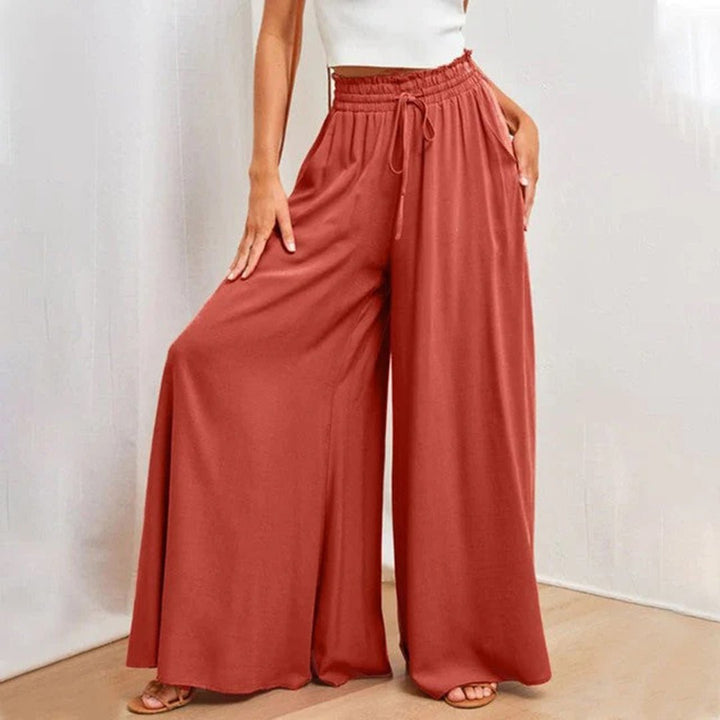 Willa | Women's Wide Leg Palazzo Pants High Waist Flowy