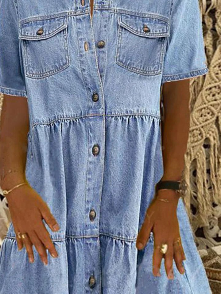 Yara™ | Boho Denim Dress