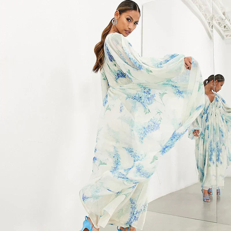 Nora™ | Blue Ocean Maxi Dress