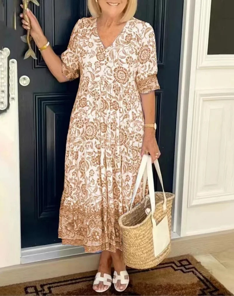 Aria™ | Elegant Floral Dress