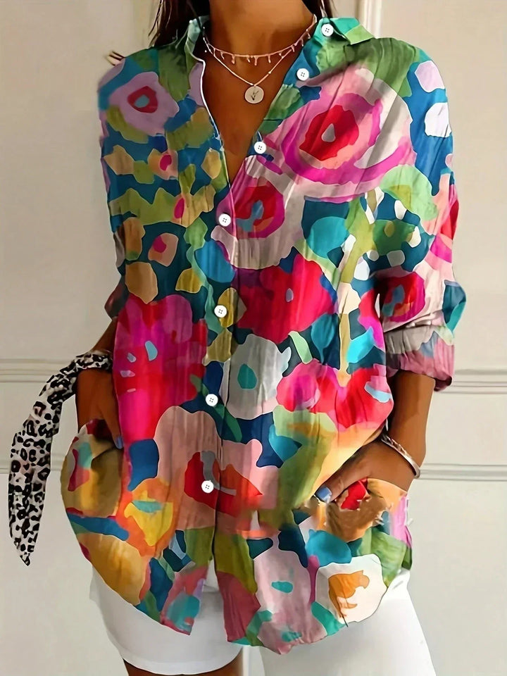 Ashleigh™ | Stylish Colorful Pattern Blouse