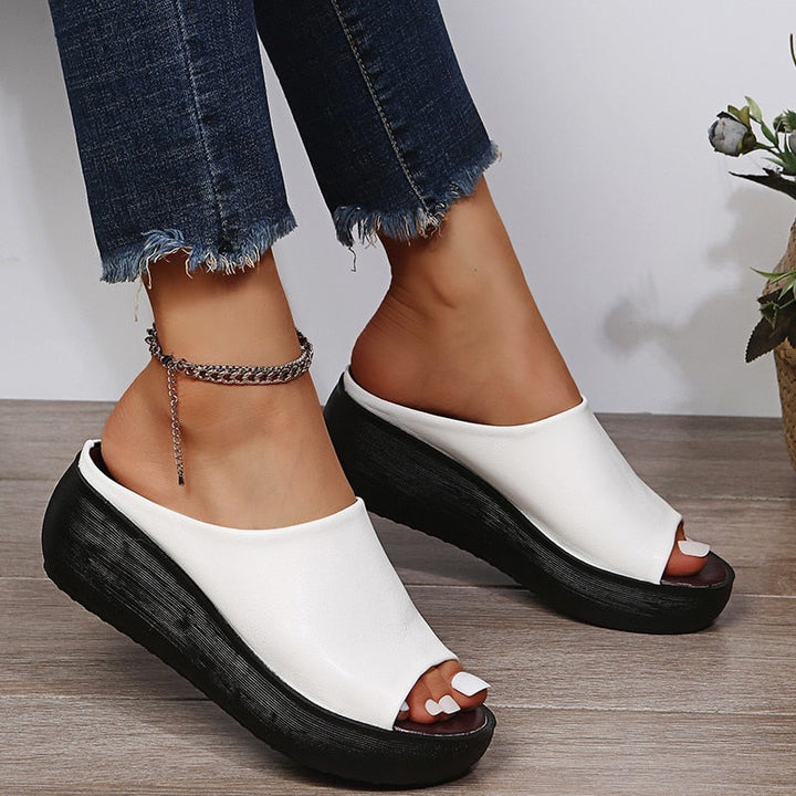 Ella | Women’s Slide Sandals – Cushioned Footbed