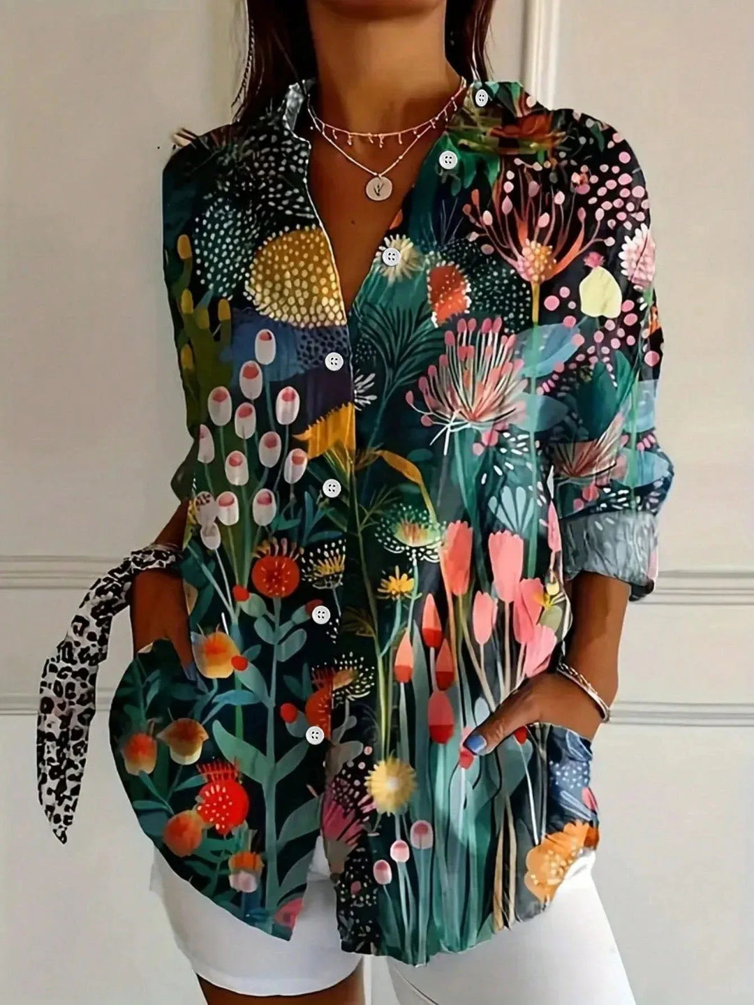 Ashleigh™ | Stylish Colorful Pattern Blouse