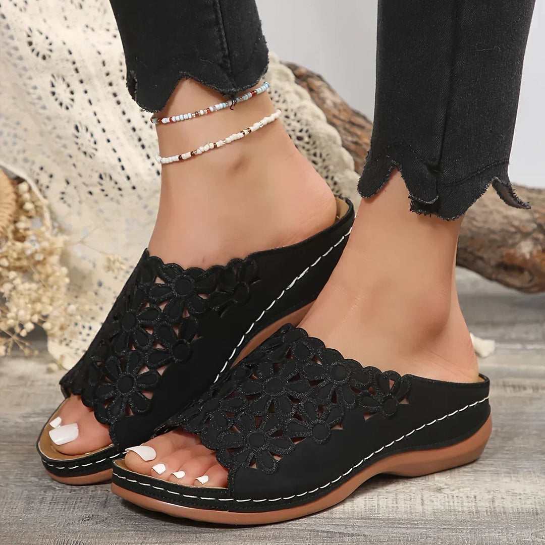 Ella™ | Elegant Floral Comfort Sandals