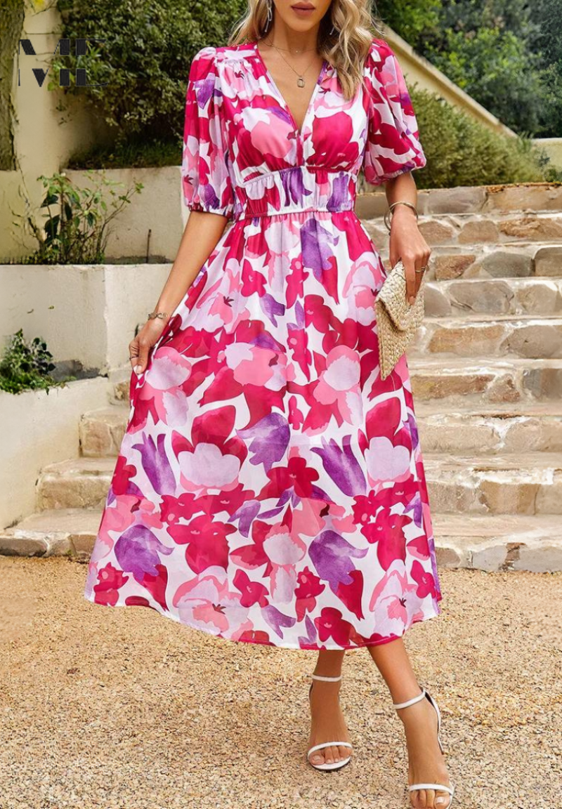 Bianca™ | Elegant Floral Dress