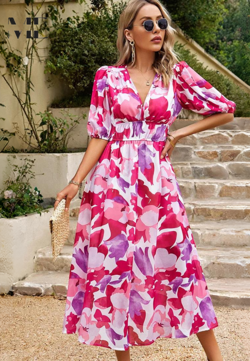 Bianca™ | Elegant Floral Dress