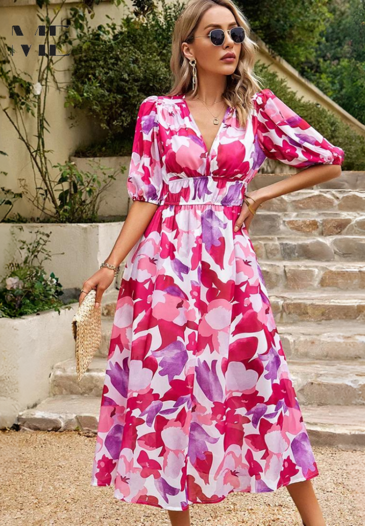 Bianca™ | Elegant Floral Dress