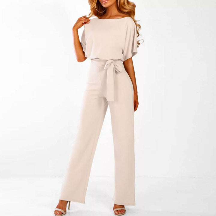 Celeste | Women's Wide Leg Jumpsuit with Belt Batwing Sleeve