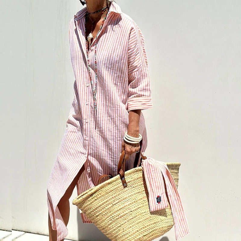 Sophie | Summer Dress with Elegant Stripes