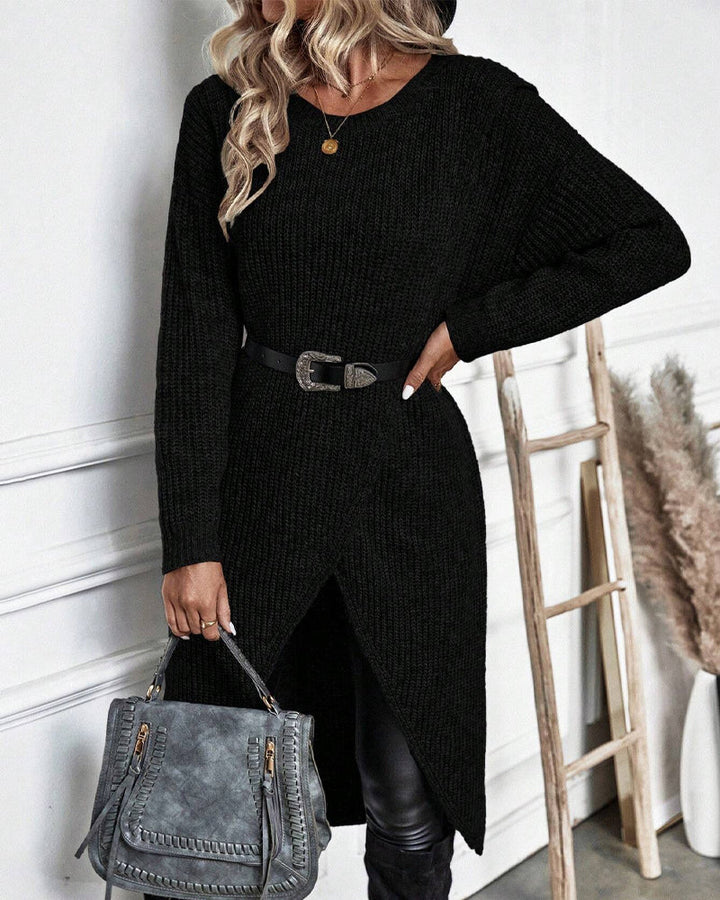 Artemis | Women's Asymmetrical Long Sleeve Tunic Sweater