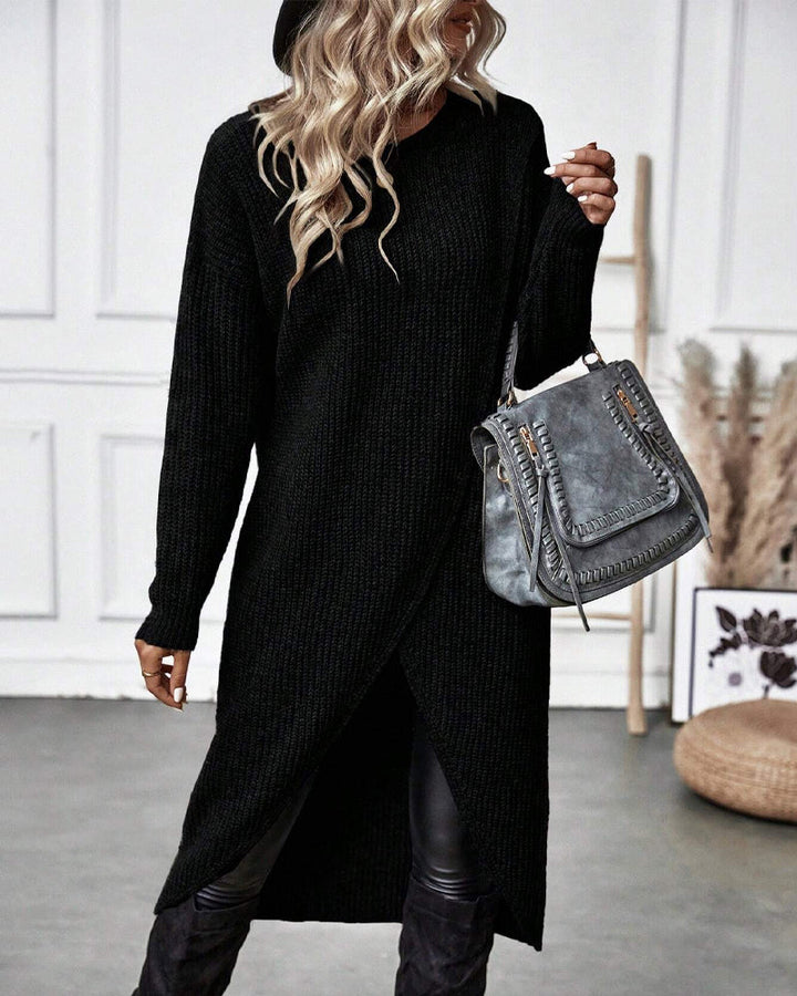 Artemis | Women's Asymmetrical Long Sleeve Tunic Sweater