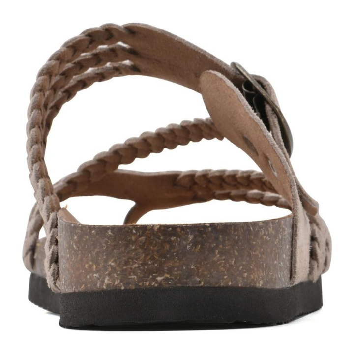 Bronte | Women's Braided Buckle Flat Sandals