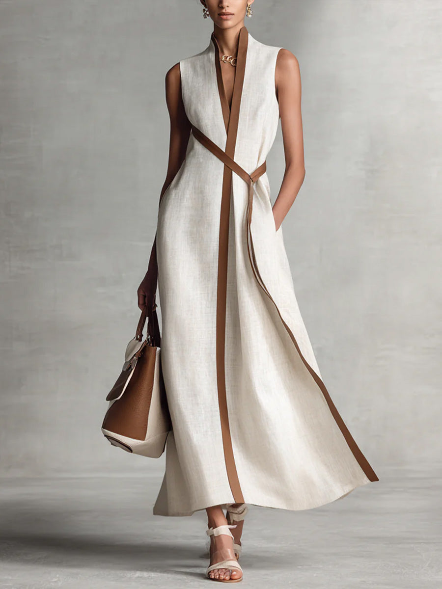 Brynlee | Women's Wrap Sleeveless Maxi Dress
