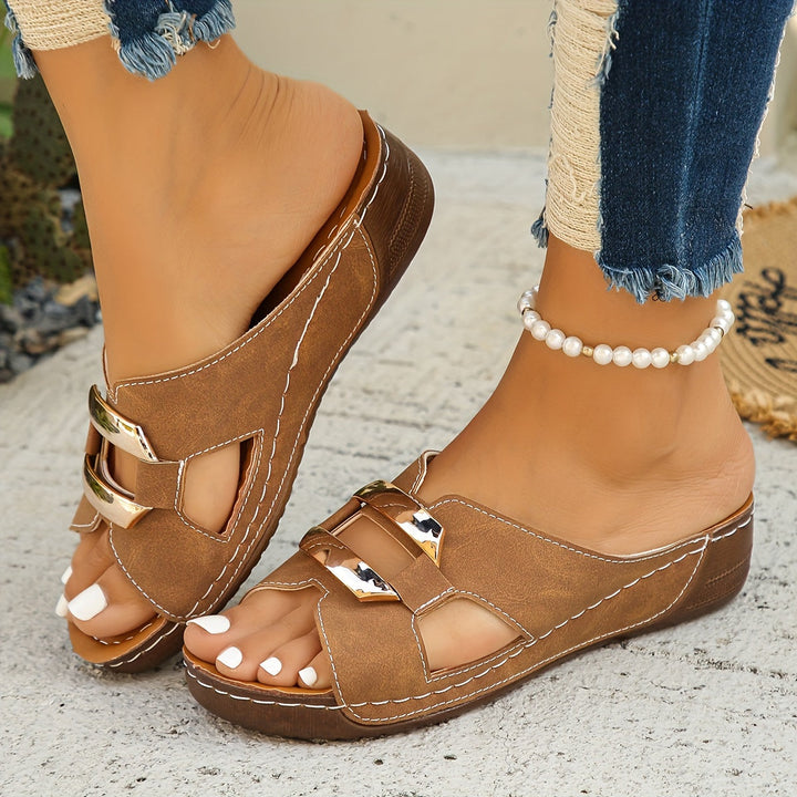 Capri™ | Buckle Slide Sandals