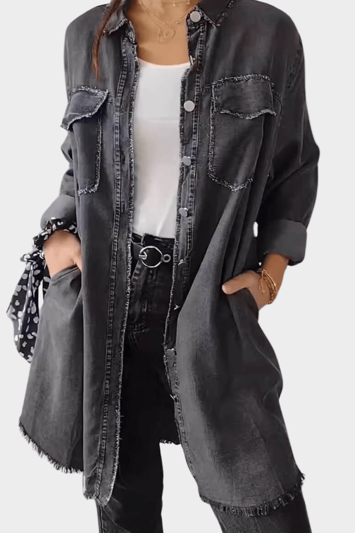 Cordelia | Women's Button Front Mini Shirt Dress