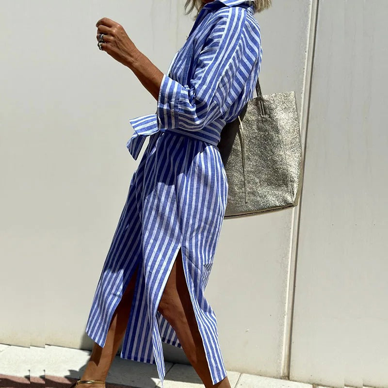 Sophie | Summer Dress with Elegant Stripes
