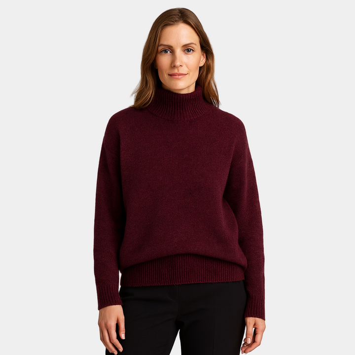 Delilah | Women's Turtleneck Long Sleeve Sweater