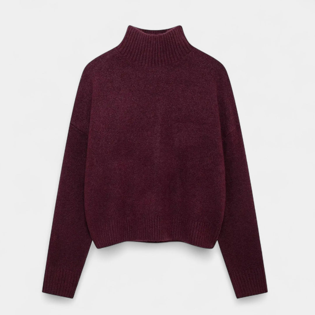 Delilah | Women's Turtleneck Long Sleeve Sweater