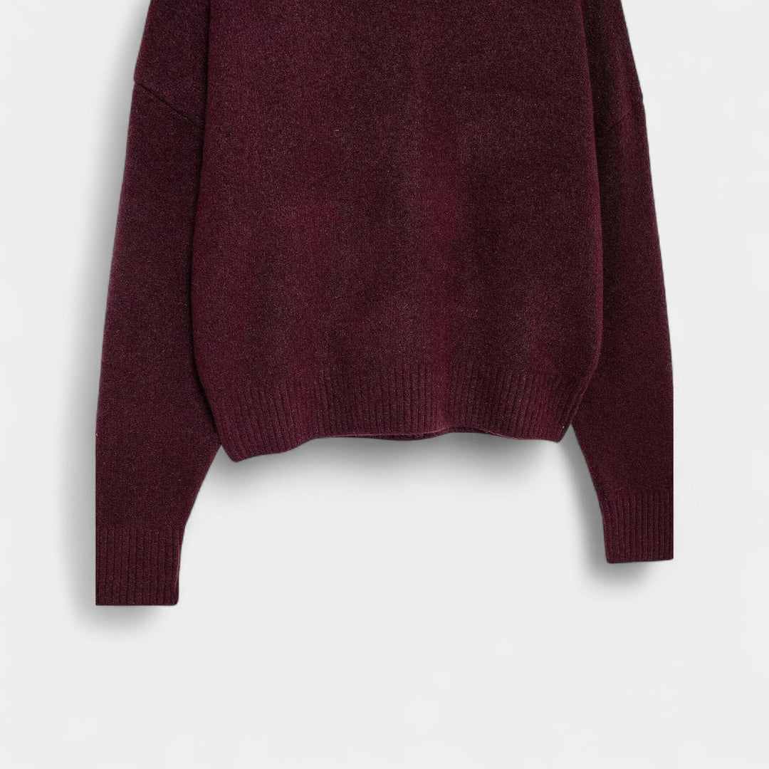 Delilah | Women's Turtleneck Long Sleeve Sweater