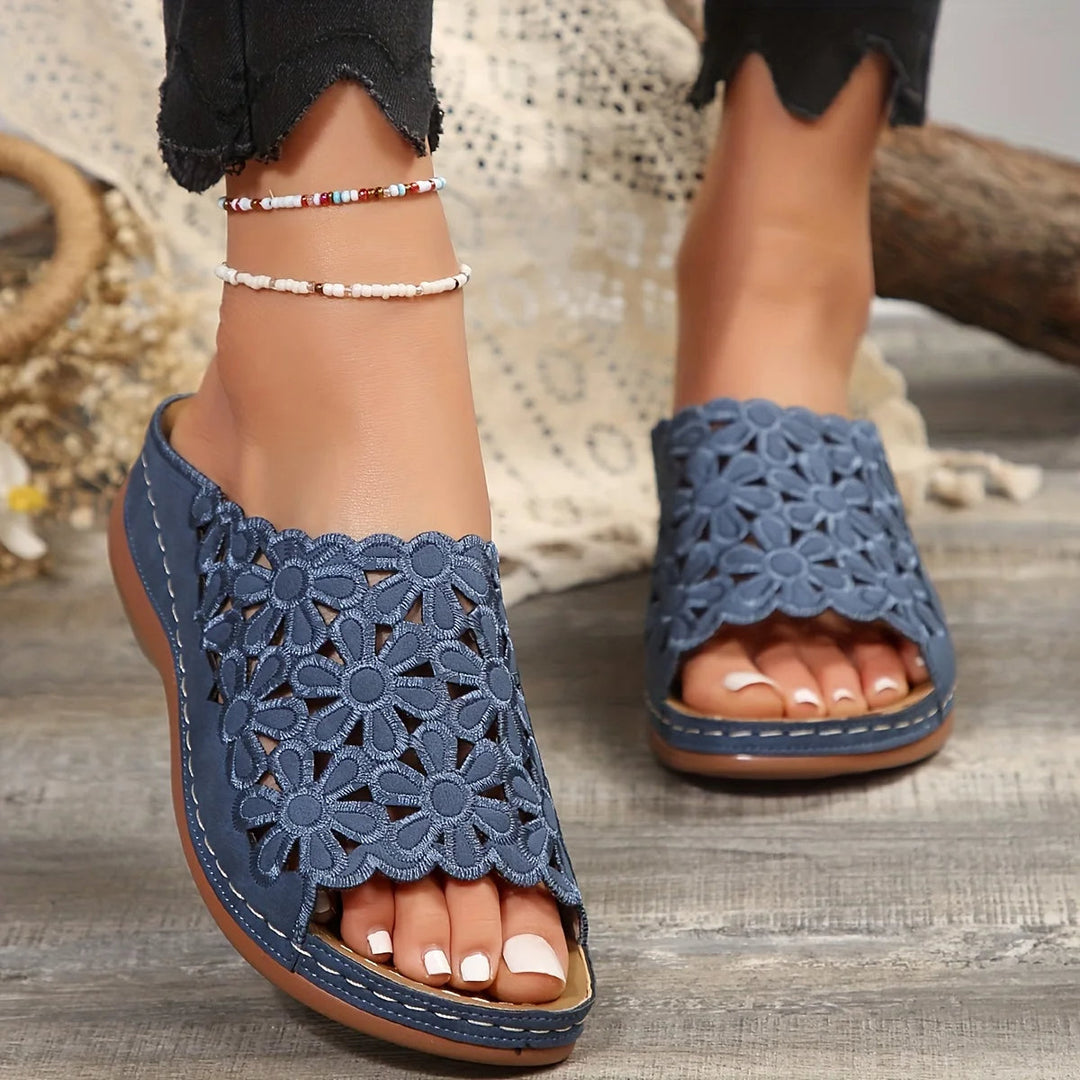 Ella™ | Elegant Floral Comfort Sandals