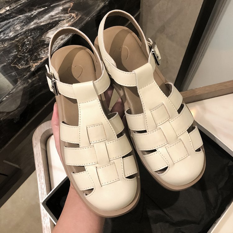 Roma | Women's Gladiator Sandals Woven Strap Buckle Platform
