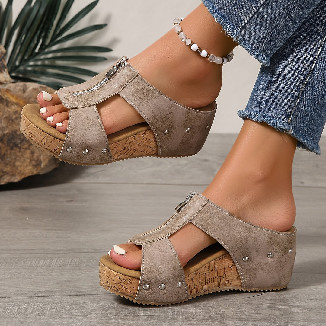 Sunshine | Vintage Style Women's Platform Sandals