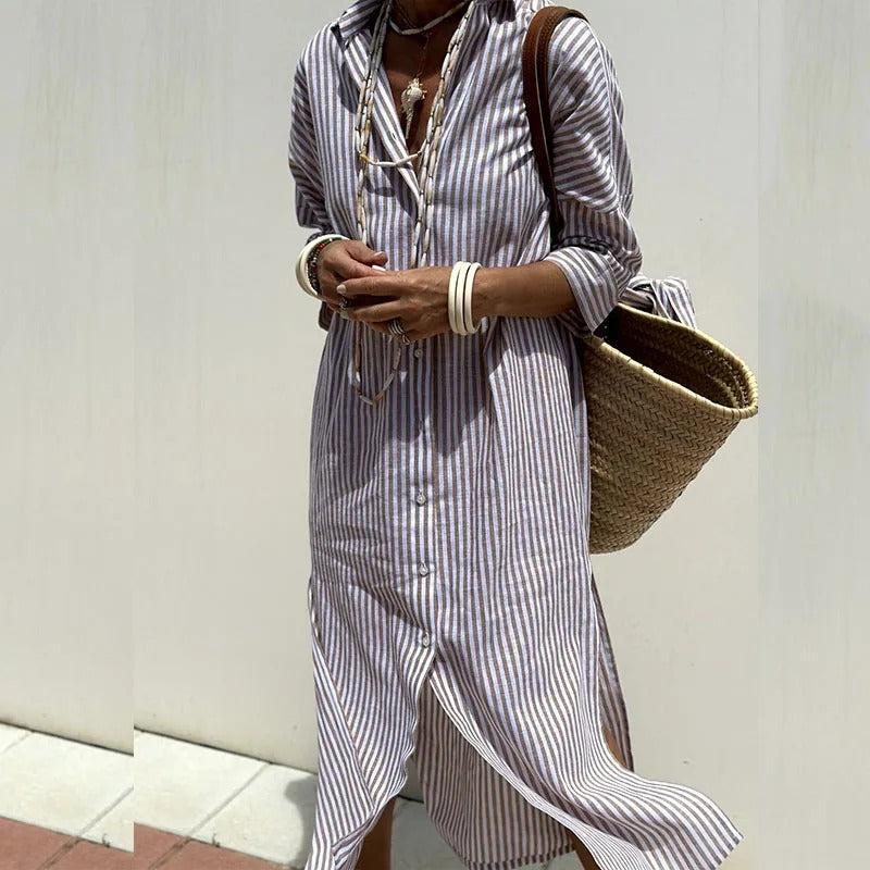 Sophie | Summer Dress with Elegant Stripes