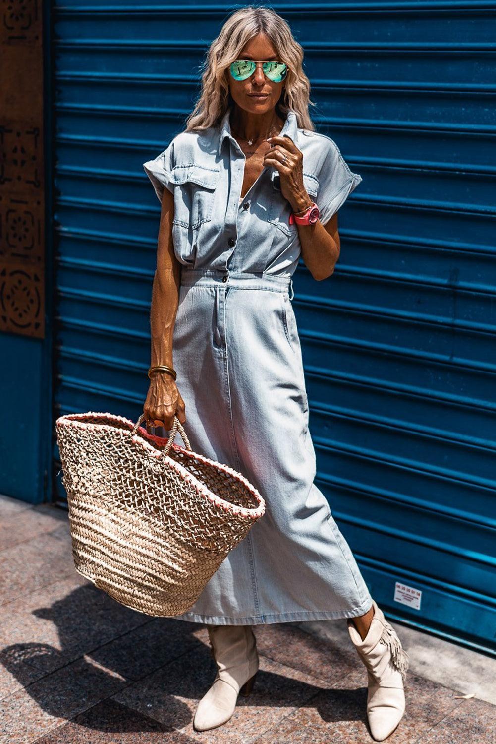 Zaylee™ | Elegant Denim Dress
