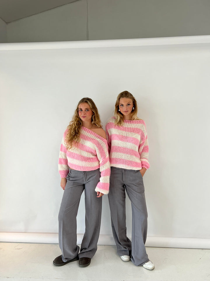 Esperanza | Women's Striped Long Sleeve Sweater