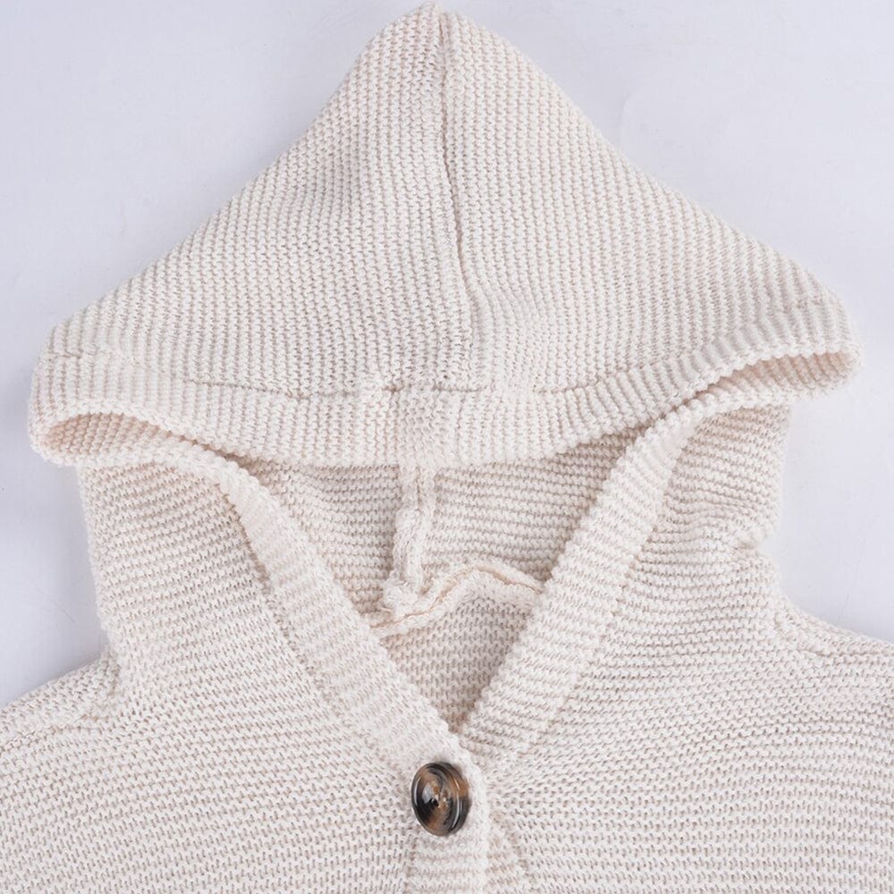 Estelle | Women's Hooded Long Button Cardigan