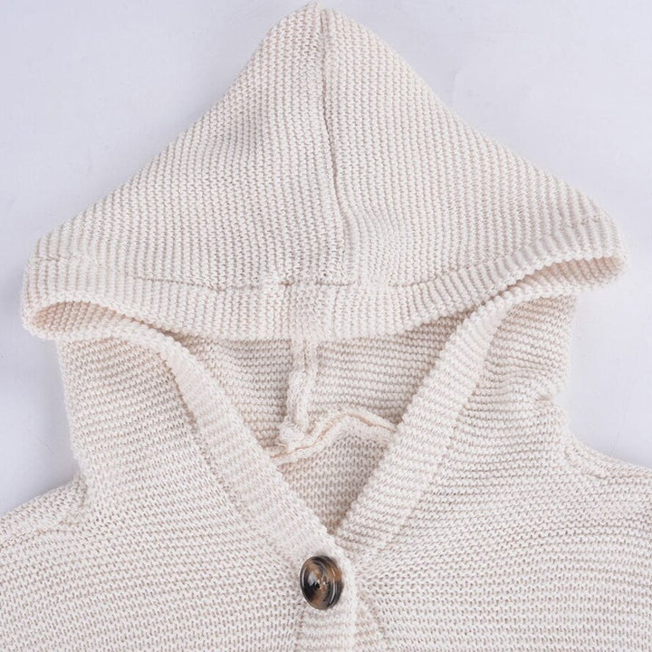 Estelle | Women's Hooded Long Button Cardigan