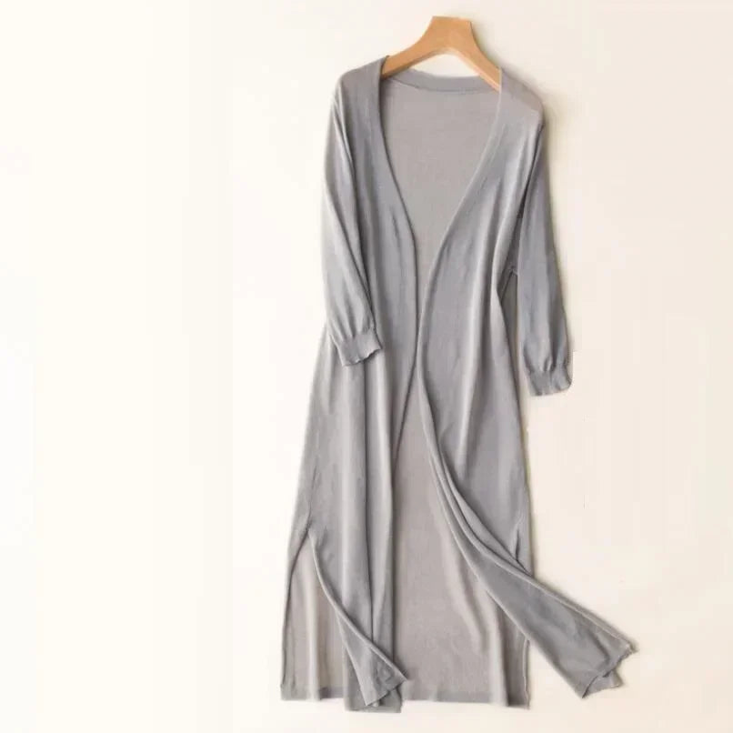 Eudora | Women's Long Open Front Cardigan
