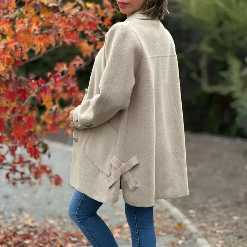 Evangelia | Women's Long Lapel Collar Coat