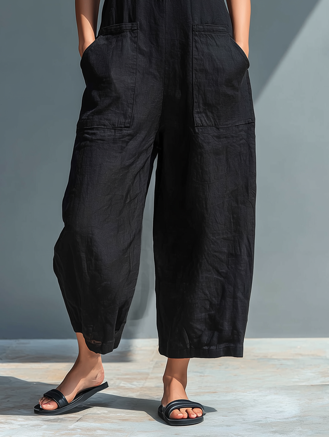 Evangelia | Women's Sleeveless Wide Leg Jumpsuit